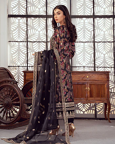 Three Piece Formals | Festive Embroidered - Seraphina | Premium Organza