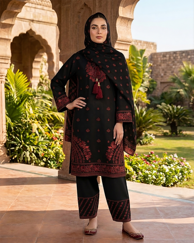 Designer Three Piece | Embroidered - Bint e Hawa | Premium Lawn
