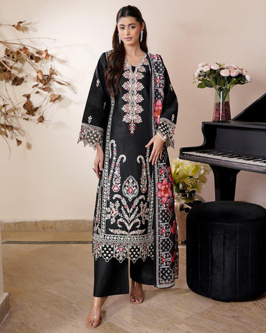 Sarmaya - Embroidered - Premium Corduroy Khaddar