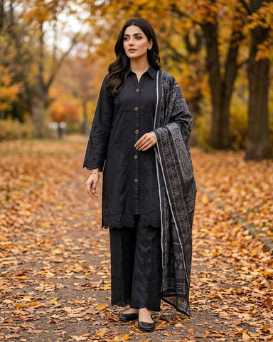 Zarmina - Embroidered - Premium Winter Cotton