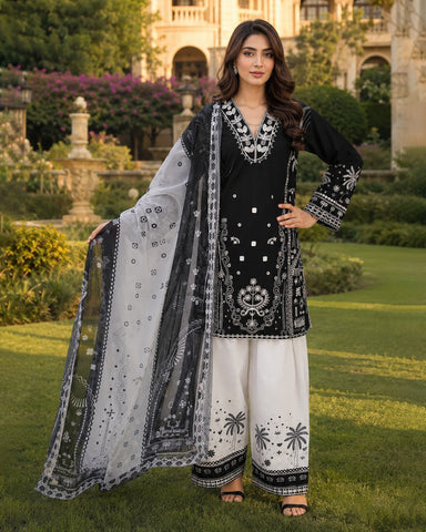 Malika-E-Sarma - Embroidered - Premium Winter Cotton