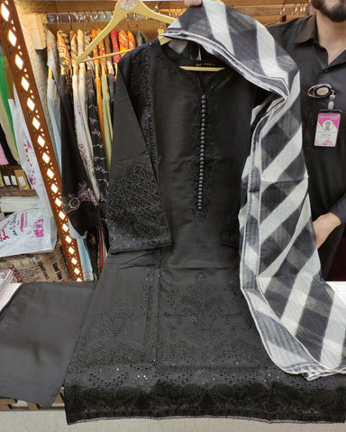 Designer Three Piece | Shahzadi Iconic - Eid Special | Summer Cotton Lawn