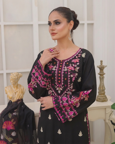 Designer Three Piece | Embroidered - Noor E Chand | Premium Lawn