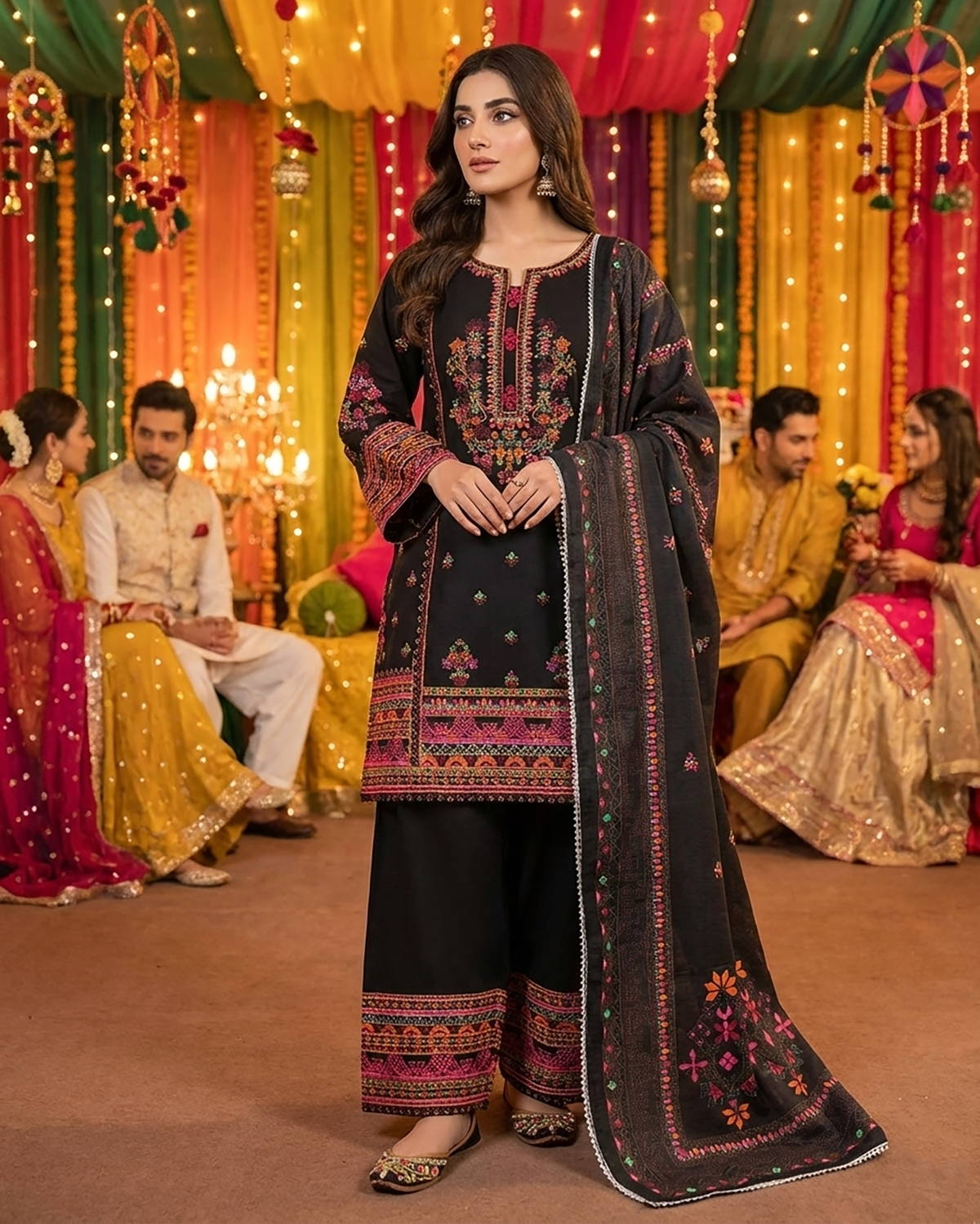 Designer Three Piece | Nain Tara | Luxury Winter Cotton