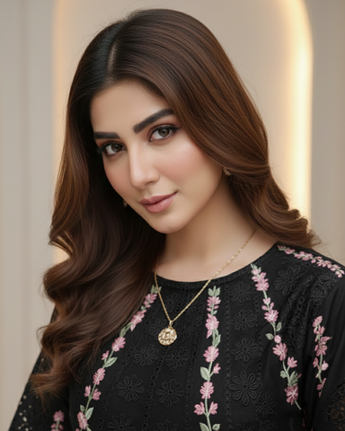 Designer Three Piece | Embroidered - Gul | Premium Winter Cotton