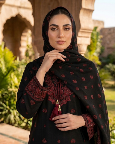 Designer Three Piece | Embroidered - Bint e Hawa | Premium Lawn