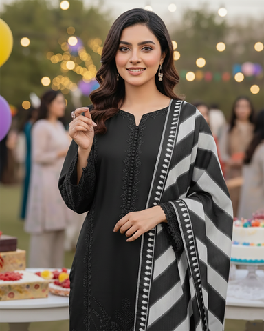Designer Three Piece | Shahzadi Iconic - Eid Special | Summer Cotton Lawn