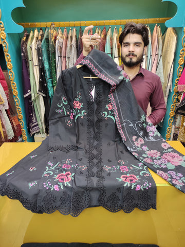 Mehrbano - Embroidered - Winter Cotton