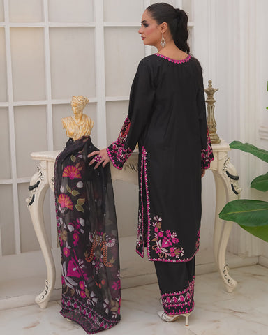 Designer Three Piece | Embroidered - Noor E Chand | Premium Lawn