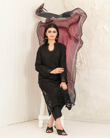 Designer Three Piece | Embroidered - Luxury Riyana | Premium Lawn