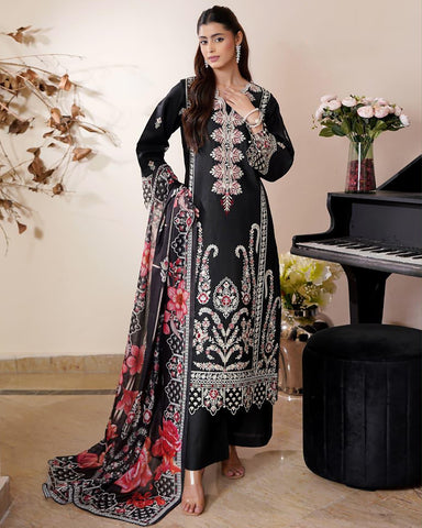 Sarmaya - Embroidered - Premium Corduroy Khaddar