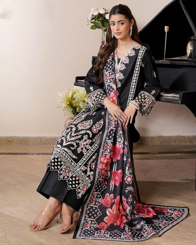 Sarmaya - Embroidered - Premium Corduroy Khaddar