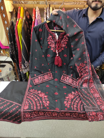 Designer Three Piece | Embroidered - Bint e Hawa | Premium Lawn