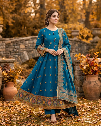 Dur E Nayyab - Embroidered - Premium Winter Cotton