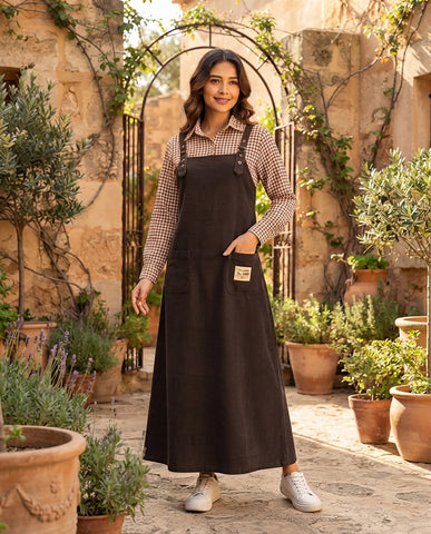 Pinafore - Casual -  Premium Blended Cotton
