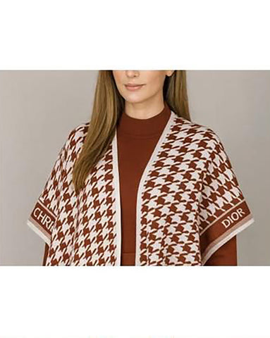 Western Cape Shawl Co-ord Set | Designer "Dior" | Imported Wool