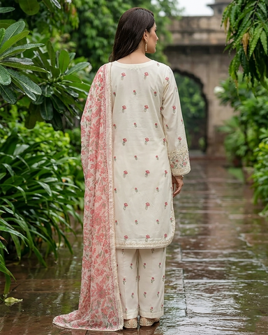 Designer Three Piece | Embroidered - Zareesh Iconic | Premium Bareeze Lawn
