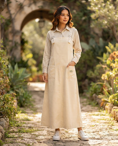 Pinafore - Casual -  Premium Blended Cotton