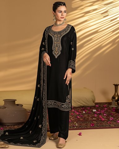 Three Piece Formals | Festive Embroidered - Winter Special | Micro 11000 Velvet