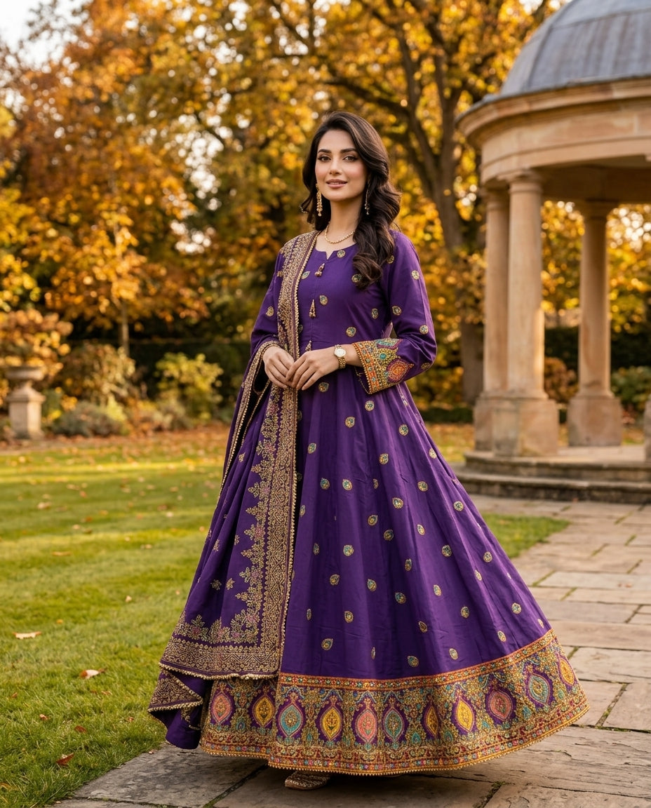 Dur E Nayyab - Embroidered - Premium Winter Cotton
