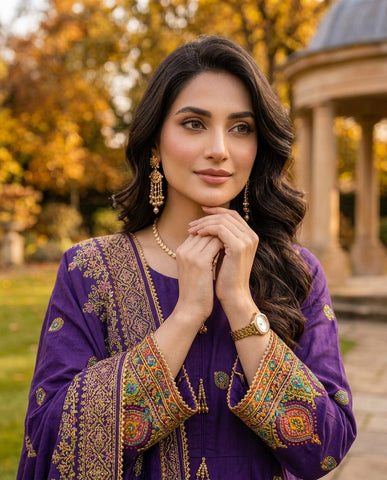 Dur E Nayyab - Embroidered - Premium Winter Cotton