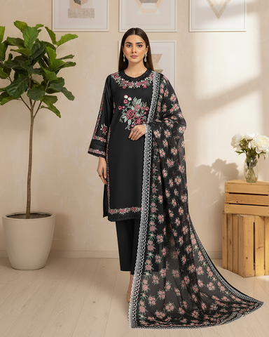 Designer Three Pieces | Dastaan-E-Ishq | Winter Dhanak
