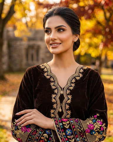 Makhmal-E-Shahi - Embroidered - Premium Velvet Micro 9000