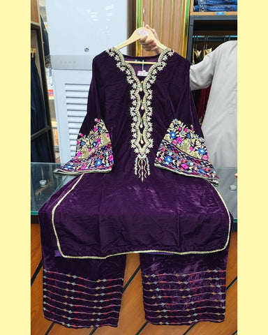 Makhmal-E-Shahi - Embroidered - Premium Velvet Micro 9000