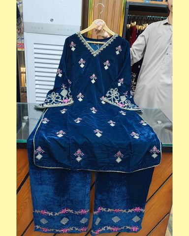 Makhmal-E-Shahi - Embroidered - Premium Velvet Micro 9000