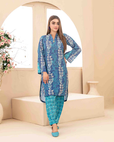 Designer Embroidered Two Pieces | Dilfa - Complimentary Khussa | Swiss