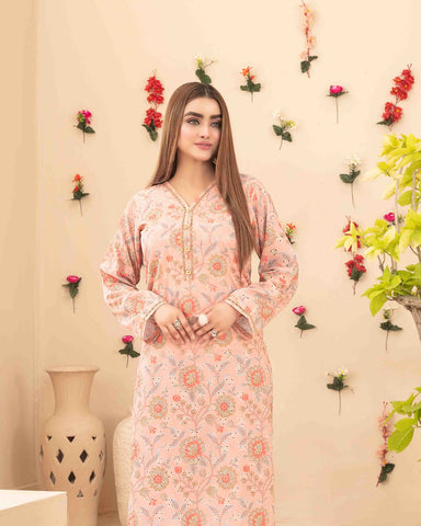 Designer Embroidered Two Pieces | Dilfa - Complimentary Khussa | Swiss