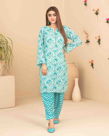 Designer Embroidered Two Pieces | Dilfa - Complimentary Khussa | Swiss