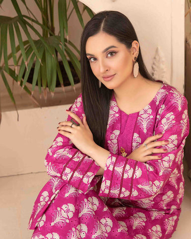 Designer Embroidered Two Pieces | Dilfa - Complimentary Khussa | Swiss