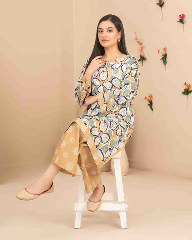 Designer Embroidered Two Pieces | Dilfa - Complimentary Khussa | Swiss