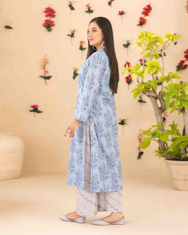 Designer Embroidered Two Pieces | Dilfa - Complimentary Khussa | Swiss