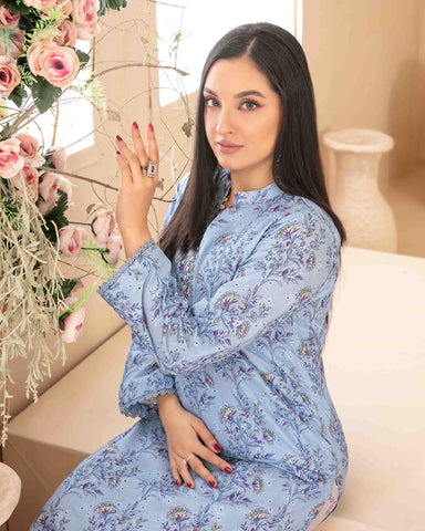 Designer Embroidered Two Pieces | Dilfa - Complimentary Khussa | Swiss