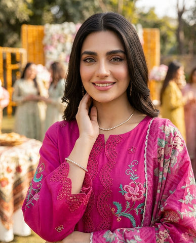 Mehrbano - Embroidered - Winter Cotton