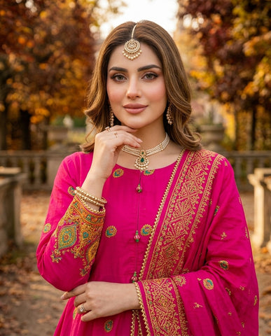 Dur E Nayyab - Embroidered - Premium Winter Cotton