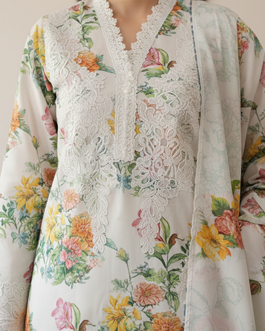 Designer Three Piece | Mano - Winter Special | Premium Corduroy Khaddar