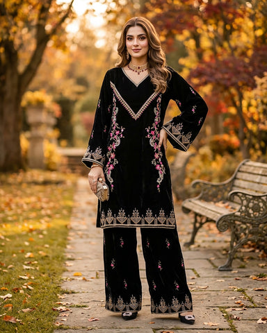 Makhmal-E-Shahi - Embroidered - Premium Velvet Micro 9000