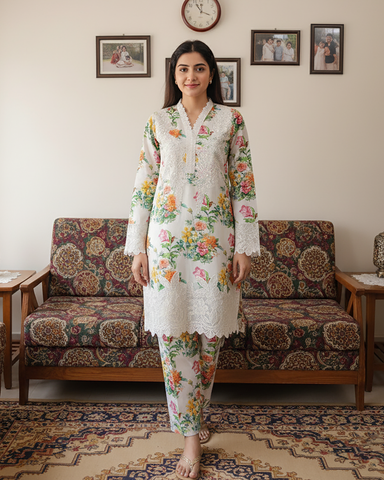 Designer Three Piece | Mano - Winter Special | Premium Corduroy Khaddar