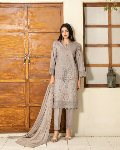 Three Piece Formals | Embroidered - Zarla - Eid Special | Premium Lawn