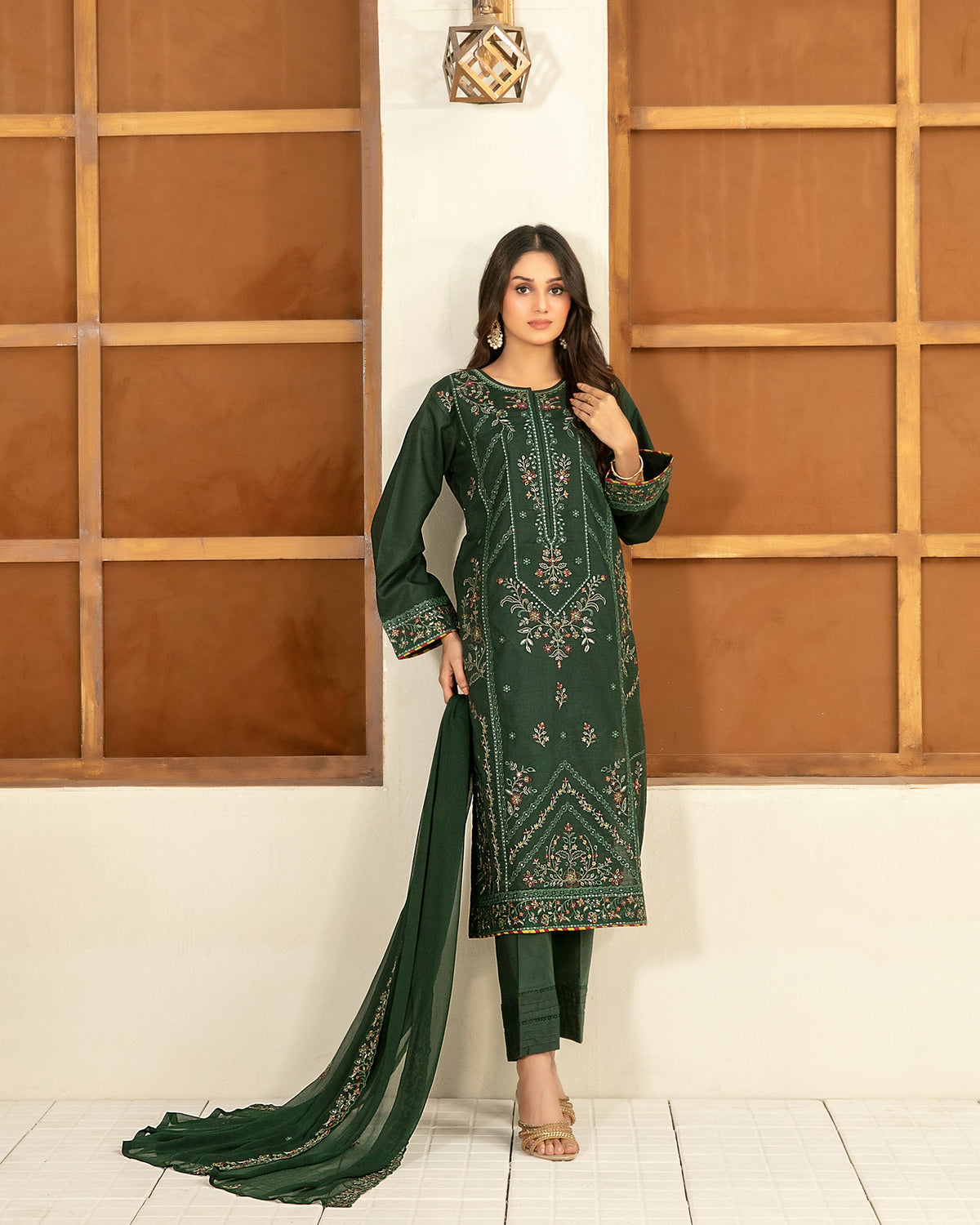 Three Piece Formals | Embroidered - Zarla - Eid Special | Premium Lawn