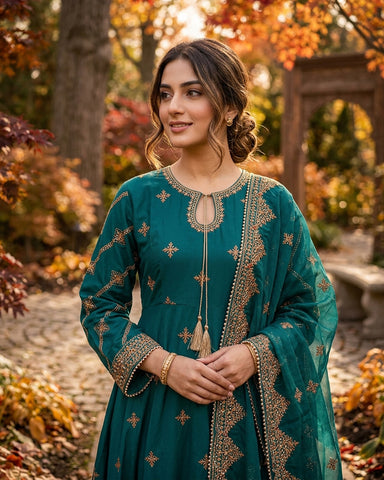 Gulcheen - Embroidered - Premium Winter Cotton