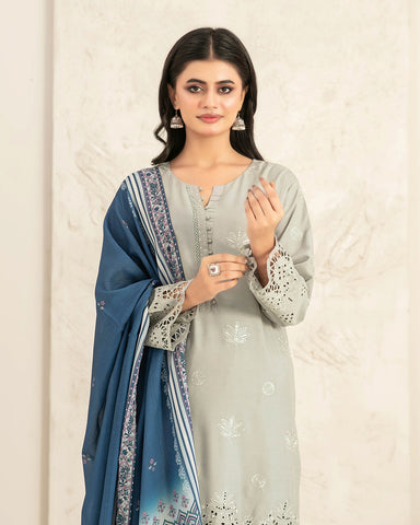 Designer Three Piece | Embroidered - Luxury Riyana | Premium Lawn