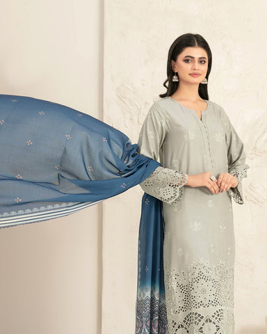 Designer Three Piece | Embroidered - Luxury Riyana | Premium Lawn