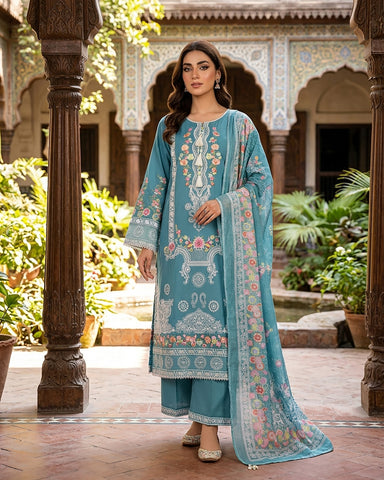 Marwa - Embroidered - Premium Winter Cotton
