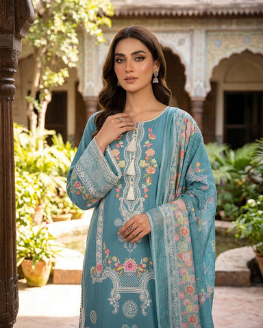 Marwa - Embroidered - Premium Winter Cotton