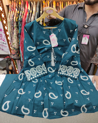 Designer Two Piece | Jacket-Frock | Bindi | Winter