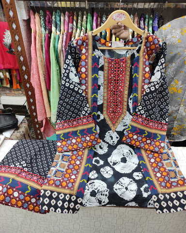 Designer Two Piece | Printed Co-Ord Set - Alyssa Gown | Premium Lawn